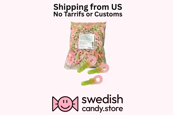 Sura Melonnappar / Sour Melon Pacifiers 6.61lb Swedish Candy