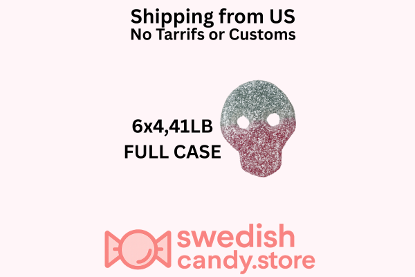 Matthijs Veggie Melon Skulls 6x4,41 LB Swedish Candy Full Case