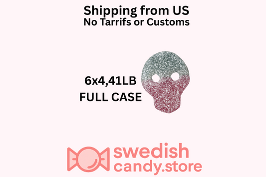 Matthijs Veggie Melon Skulls 6x4,41 LB Swedish Candy Full Case