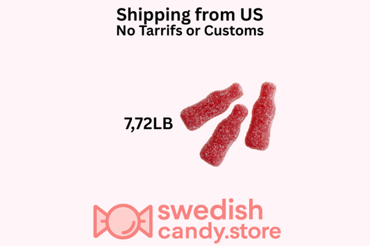 Hallonshots Grahns/ Raspberry sour Shots 7,72LB Swedish Candy
