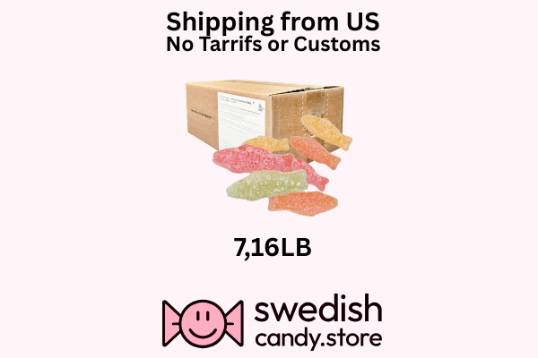 Sour Swedish Fish 7.16 LB Swedish Candy