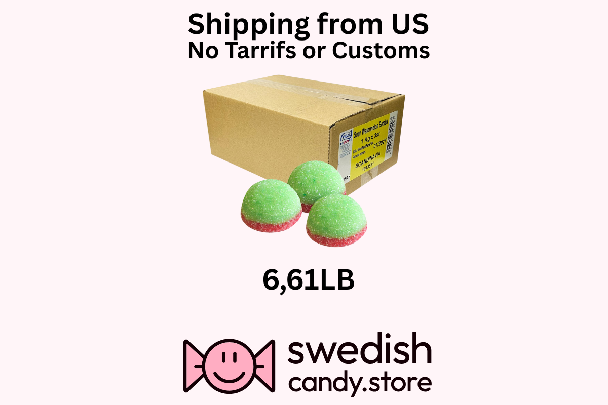 Sour Watermelon Bombs 6.61LB Swedish Candy