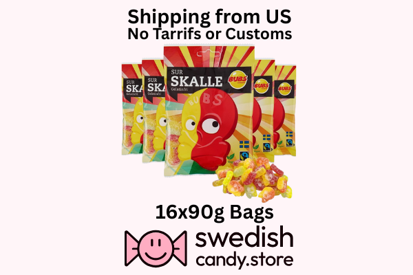BUBS Sour Skull 16x90g Swedish Candy Swedish Candy