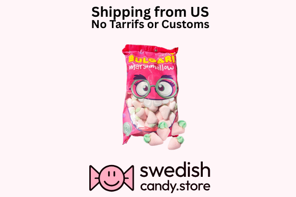 Bulgari Marshmallow Sour Strawberries 1.98lb - Swedish Candy