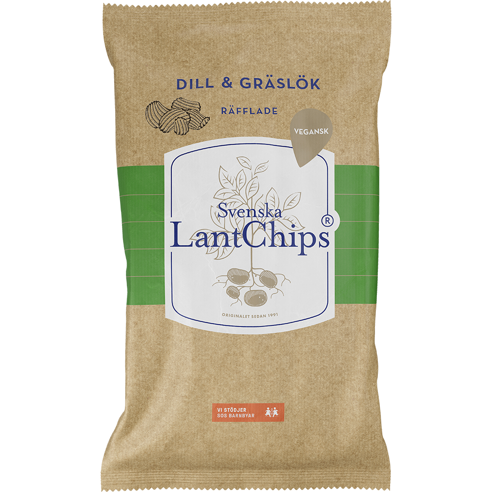 Swedish Country Style Chips Dill & Chives  200g