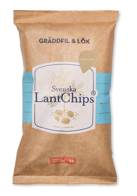 Swedish Country Style Chips Sourcram & Onion 200g