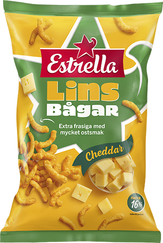 Estrella Lentil Snacks Cheddar 150g