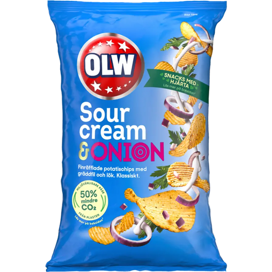 OLW Sourcream Onion Chips 275g