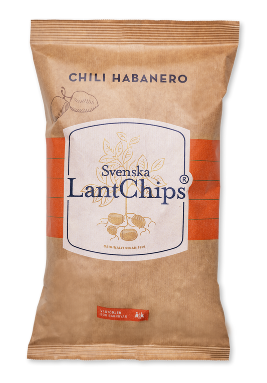 Swedish Country Style Chips Chili Habanero 200g