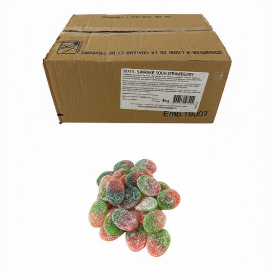 S Marke Sour Strawberry Vegan 8.81LB Swedish Candy
