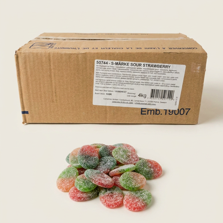 S Marke Sour Strawberry Vegan 8.81LB Swedish Candy