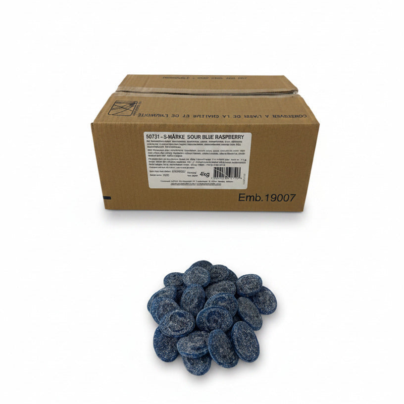 S Marke Sour Blue Raspberry Vegan 8.81LB Swedish Candy