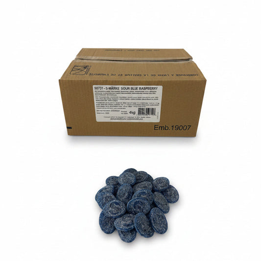 S Marke Sour Blue Raspberry Vegan 8.81LB Swedish Candy