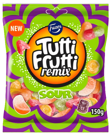 Fazer Tutti Frutti Remix Sour 150g