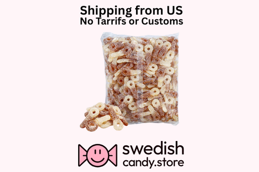 Sura Colanappar / Sour Cola Pacifiers 6.61lb Swedish Candy