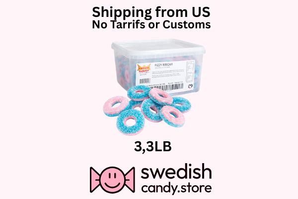 Franssons Fizzy Rings 3.3LB  Swedish Candy