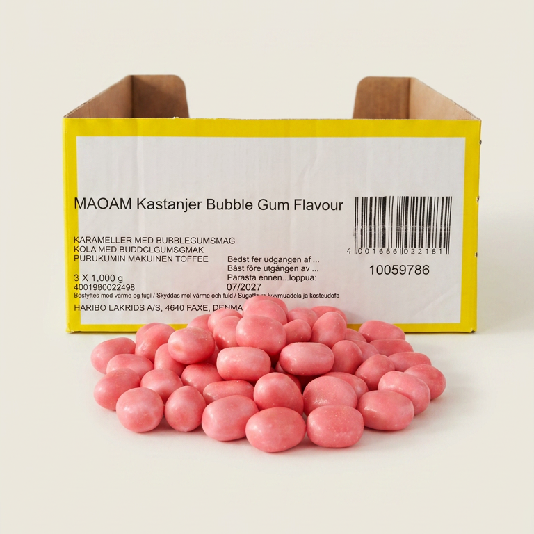 MAOAM Bubbelgum Happy Chews 6,6LB Case (Chestsnuts)