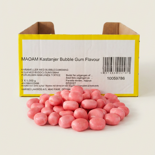 MAOAM Bubbelgum Happy Chews 6,6LB Case (Chestsnuts)