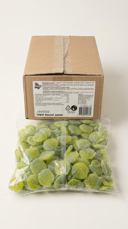 Malaco Sockrade Äpplen /Sweet Apples 6.6LB