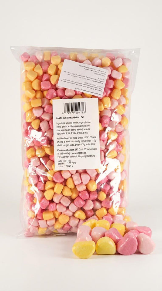 Candy Coated Marshmallow Hearts 2.2lb
