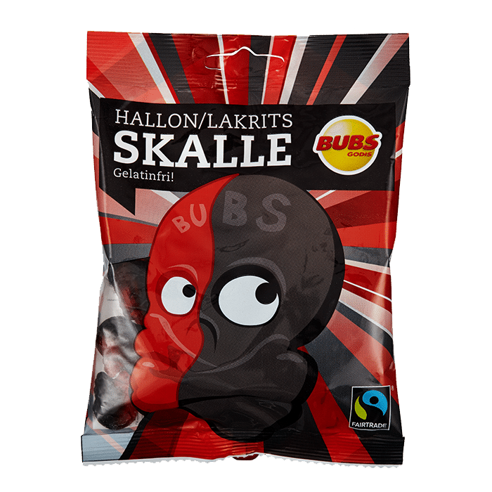 Bubs Raspberry & Licorice Skull 90g