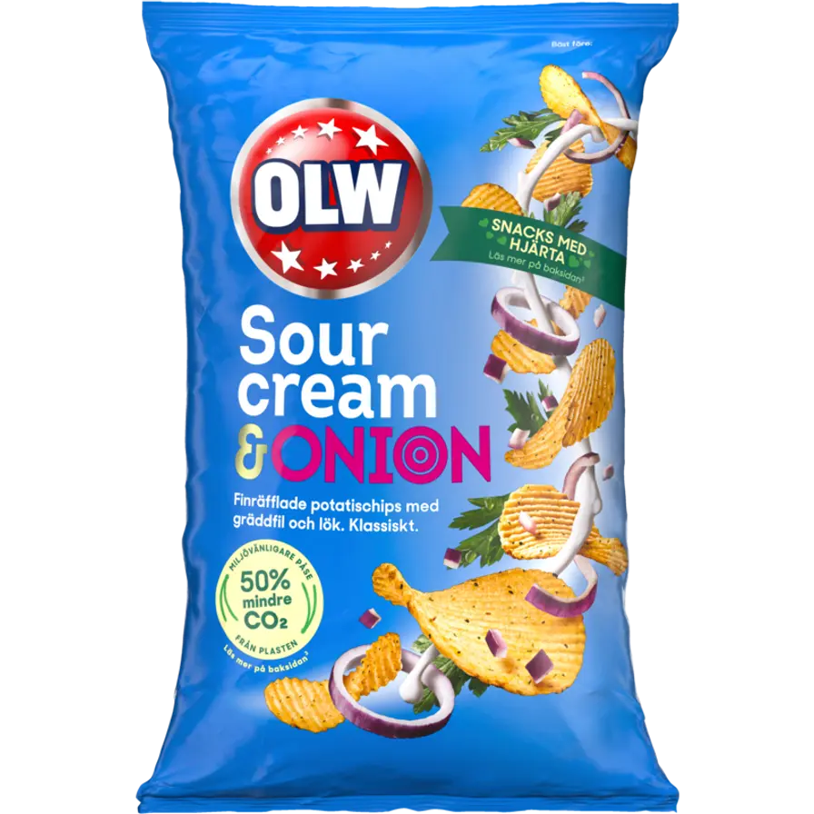 OLW Sourcream Onion Chips 275g